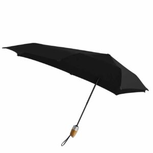 Senz Automatic Deluxe Opvouwbare Stormparaplu pure black