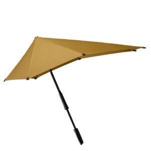 Senz Large Stick Storm Umbrella golden palm