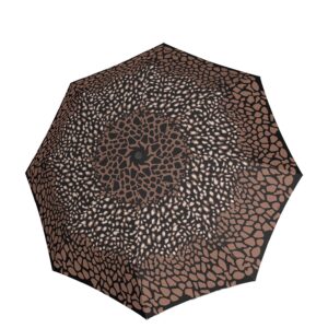 Knirps T.200 Medium Duomatic Umbrella animal mocca