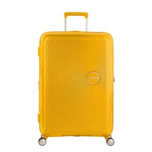 American Tourister Soundbox Spinner 77 Expandable golden yellow