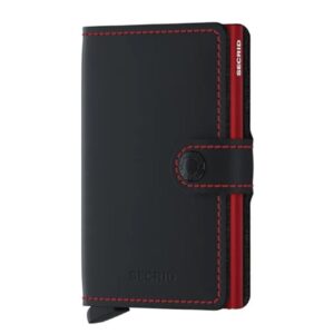 Secrid Miniwallet Wallet Matte black & red