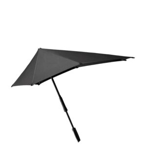 Senz Large Stick Stormparaplu pure black