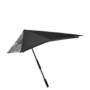 Senz Large Stick Stormparaplu guz black