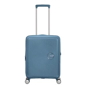 American Tourister Soundbox Spinner 55 Expandable stone blue