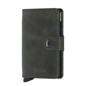 Secrid Miniwallet Portemonnee Vintage olive / black