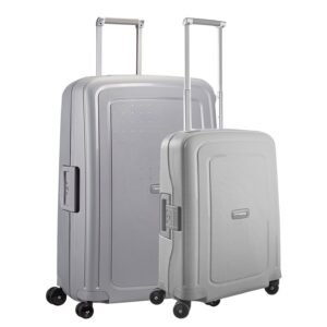 Samsonite S'Cure Spinner 55 + 75 Set silver