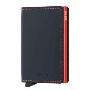 Secrid Slimwallet Portemonnee Matte night blue & orange