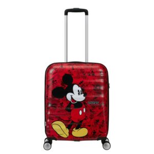 American Tourister Wavebreaker Disney Spinner 55/20 TSA mickey comics red