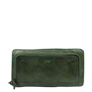 Bear Design Cow Lavato Demi Wallet green