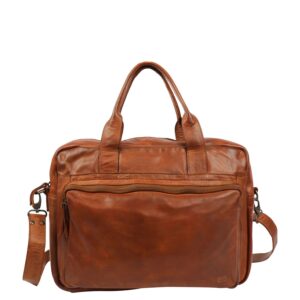 Bear Design Cow Lavato Hugo Shoulderbag cognac