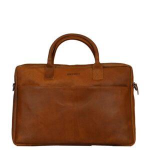 DSTRCT Limited Laptoptas 17'' cognac