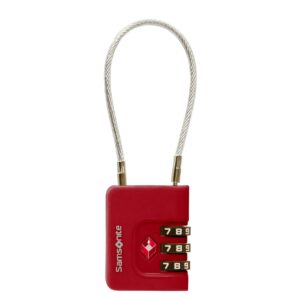 Samsonite TA Revolution Cablelock 3 Dial TSA red