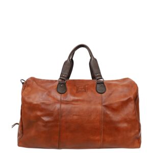 Bear Design Lucien Leather Weekendbag cognac/brown