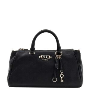 Guess Anise Large Box Satchel black logo