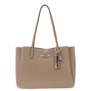 Guess Anise Multi Comp Tote dark taupe logo
