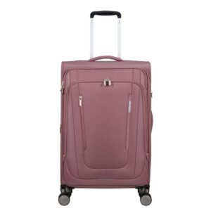 American Tourister Wanderlite Spinner M - Uitbreidbaar 73/81 liter - 68x43x29/32 cm - galactic mauve