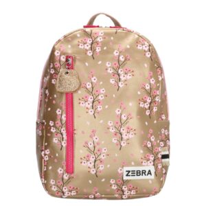 Zebra Trends Girls Rugzak Flower goud