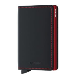 Secrid Slimwallet Portemonnee Matte black & red