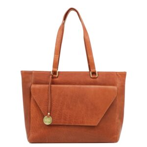 MOSZ Denise Workbag 15.6" plain cognac