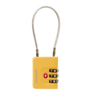 Samsonite TA Revolution Cablelock 3 Dial TSA yellow