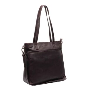 The Chesterfield Brand Mosel Shopper - met 14" laptopvak - met afneembare schouderriem - bruin