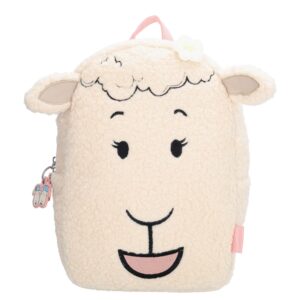 Zebra Trends Mike & Molly Kinderrugzak - teddylook - met borstriem creme