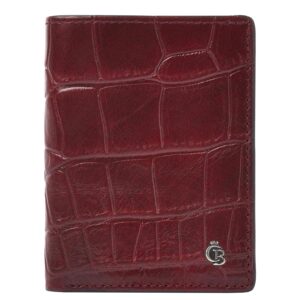 Castelijn & Beerens Croco Mini Wallet - voor 10 pasjes - met RFID bescherming - rood