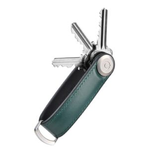 Orbitkey Hybrid Leather Key Organiser pine green