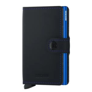 Secrid Miniwallet Portemonnee Matte black & blue