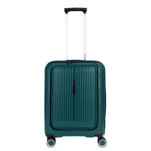 Gabol Brooklyn Handbagage Spinner 55 cm - 42 liter - met 15.6" laptopvak - 55x40x22 cm - donkergroen