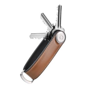 Orbitkey Hybrid Leather Key Organiser acorn