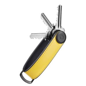 Orbitkey Hybrid Leather Key Organiser sun yellow