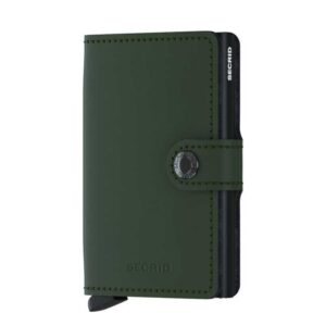 Secrid Miniwallet Portemonnee Matte green / black