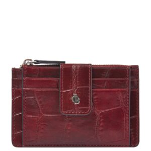 Castelijn & Beerens Croco Mini Portemonnee - voor 7 pasjes - met RFID bescherming - rood