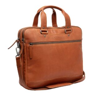 The Chesterfield Brand Montara Laptop Schoudertas - 15" laptopvak - cognac