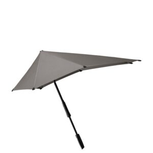 Senz Large Stick Stormparaplu silk grey