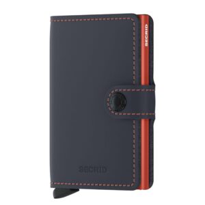 Secrid Miniwallet Portemonnee Matte night blue orange