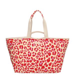 Zebra Trends Richelle Beachbag leopard red