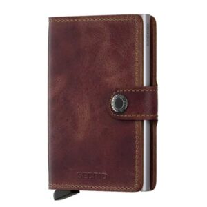Secrid Miniwallet Portemonnee brown Vintage leather