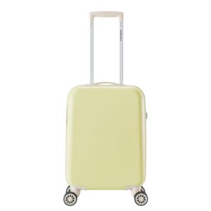 Decent Star-Maxx Handbagage Trolley 55 pastel geel