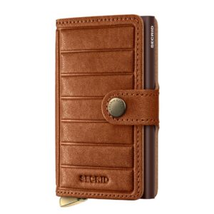 Secrid Miniwallet Emboss Lines V2 cognac