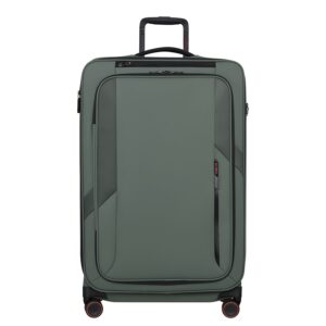 Samsonite Glazed Spinner 78 cm - Uitbreidbaar 125/141 liter - 78x48x32/35 cm - sage green