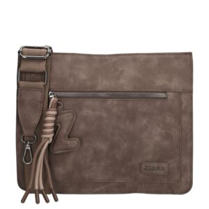 Zebra Trends Rosalyn Crossbody Schoudertas donkerbruin